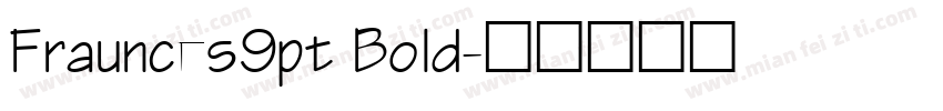 Fraunces9pt Bold字体转换
